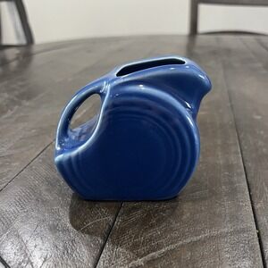 Homer Laughlin Fiesta Lapis Blue 4 oz. Mini Disc Pitcher
